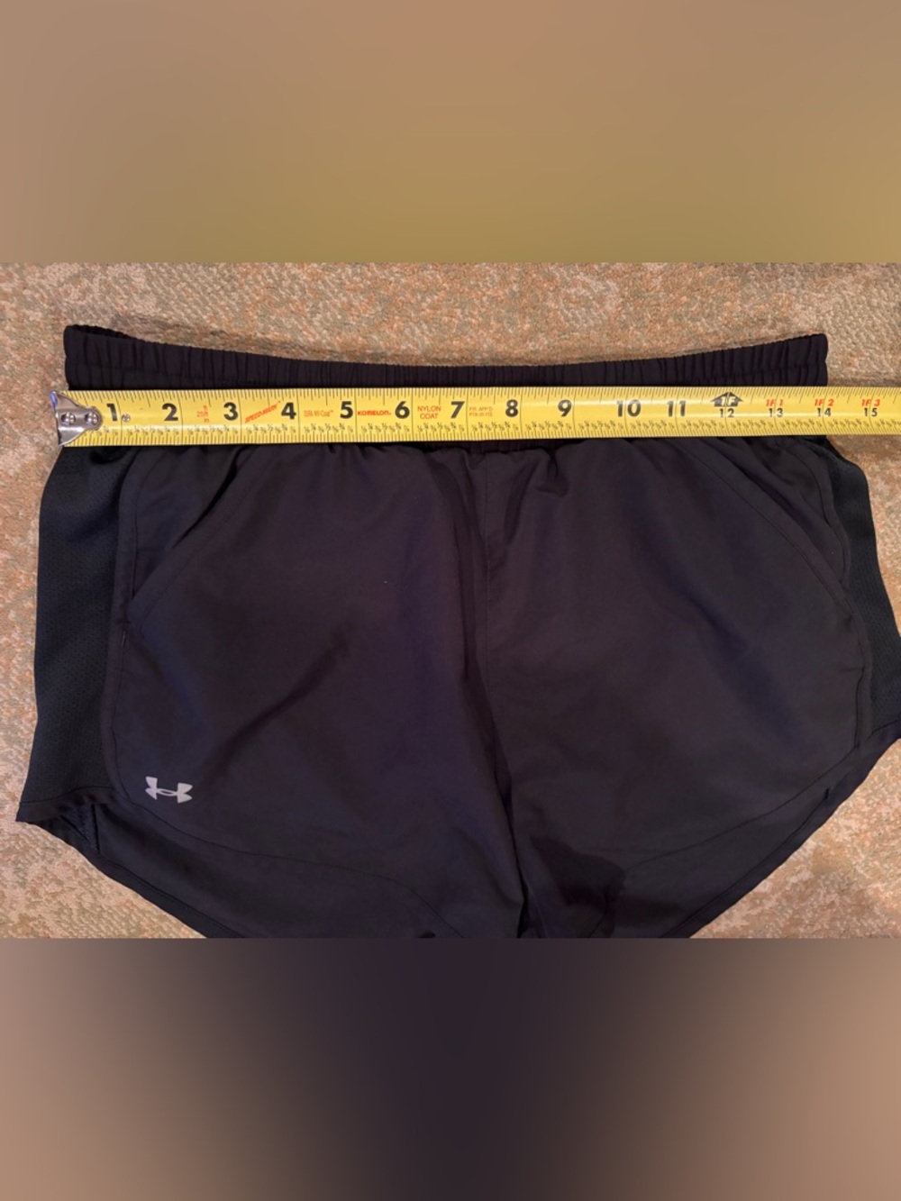 Under Armour HeatGear Lined Running Shorts Women’s Small Black Loose Fit - Picture 5 of 6